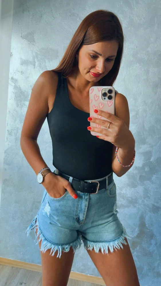Riflové šortky "DENIM"