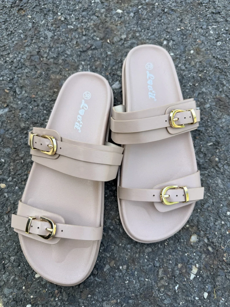 Pantofle "LIGHT BROWN"