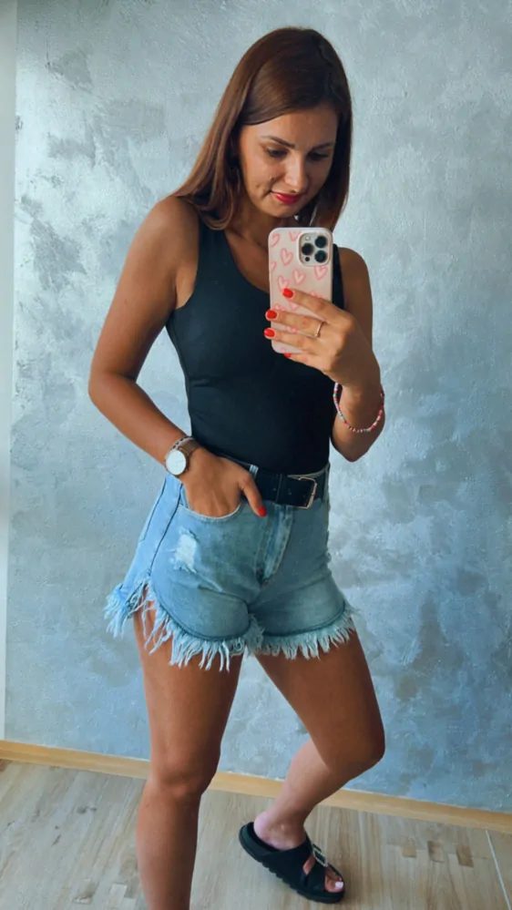 Riflové šortky "DENIM"