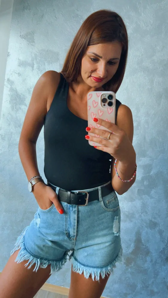 Riflové šortky "DENIM"