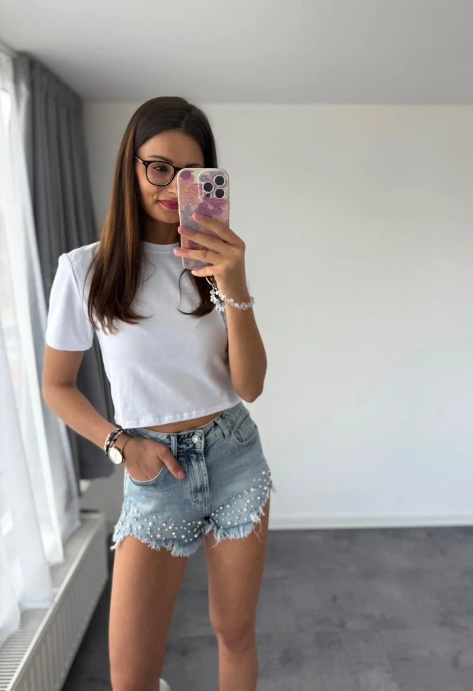 Riflové šortky "BLUE DENIM"