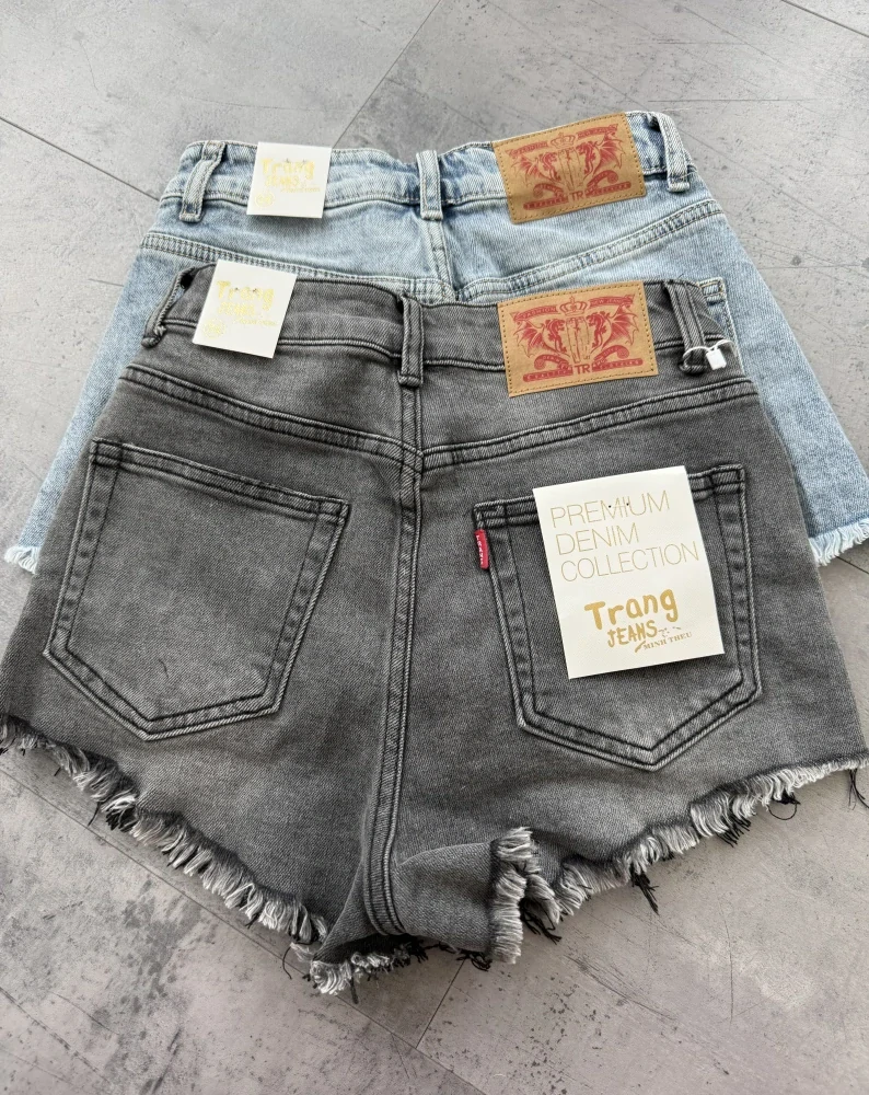 Riflové šortky "BLACK DENIM"