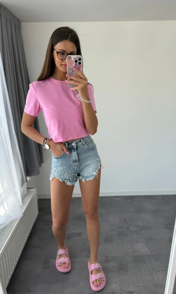 Riflové šortky "BLUE DENIM"
