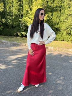 Saténová dlouhá sukně "ALICE"